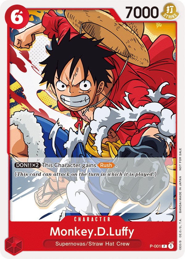 Image of Monkey.D.Luffy (Super Pre-Release) [Participant] [One Piece Promotion Cards]