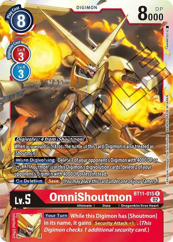 Image of OmniShoutmon [BT11-015] [Dimensional Phase]