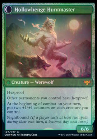 Image of Avabruck Caretaker // Hollowhenge Huntmaster [Innistrad: Crimson Vow Prerelease Promos]