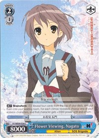 Image of Flower Viewing, Nagato (SY/WE09-E26) [The Melancholy of Haruhi Suzumiya Extra Booster]