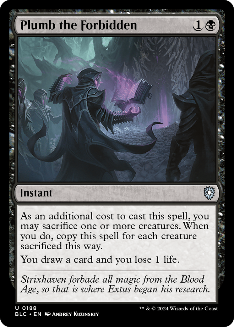 Image of Plumb the Forbidden [Bloomburrow Commander]