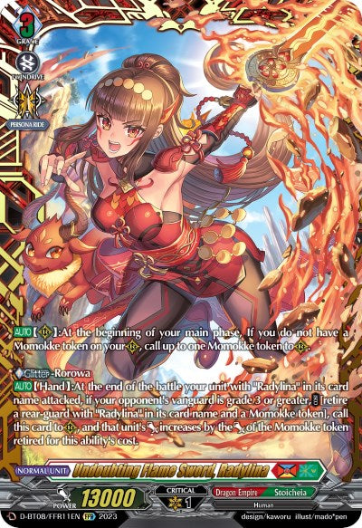 Image of Undoubting Flame Sword, Radylina (D-BT08/FFR11EN) [Minerva Rising]