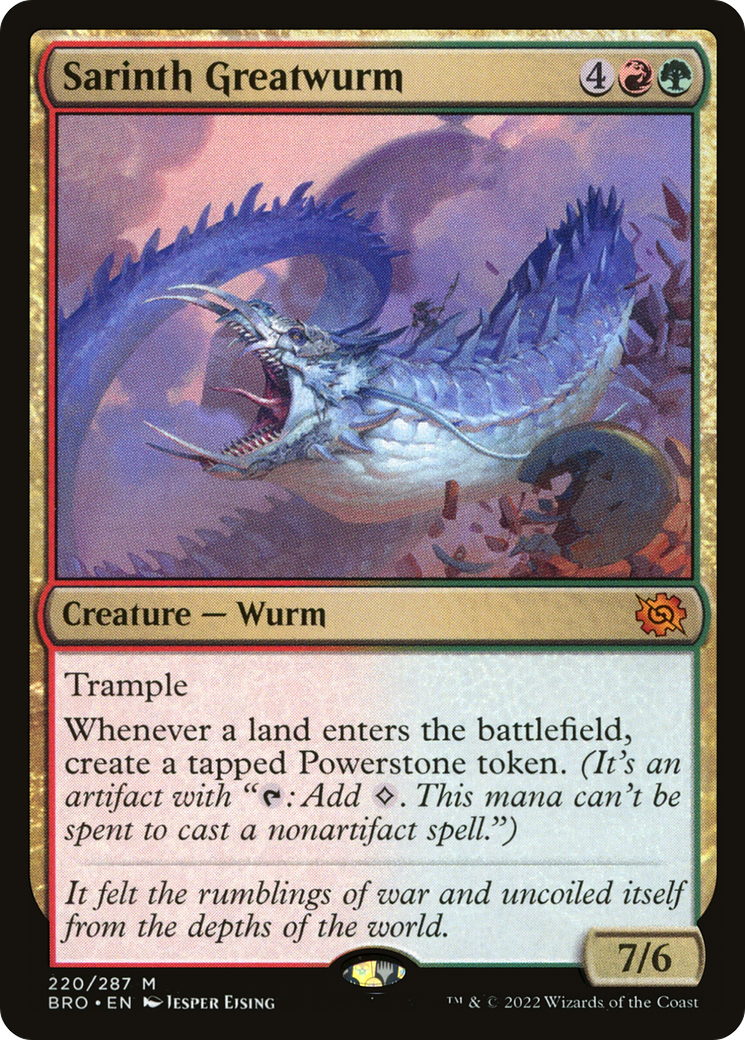 Image of Sarinth Greatwurm [The Brothers' War]