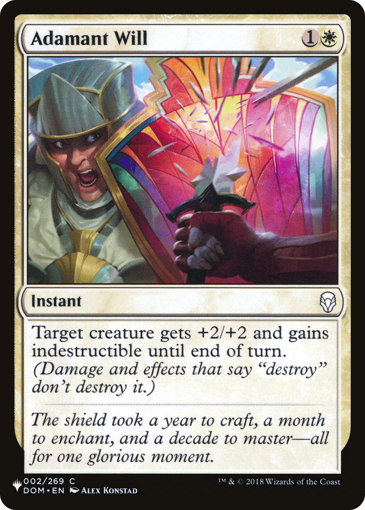 Image of Adamant Will [The List]