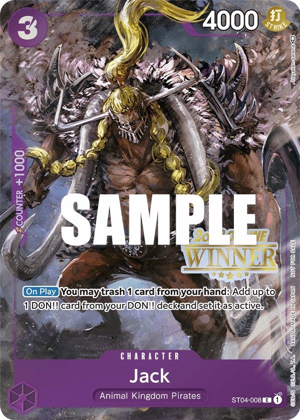 Image of Jack (Online Regional 2023) [Winner] [One Piece Promotion Cards]