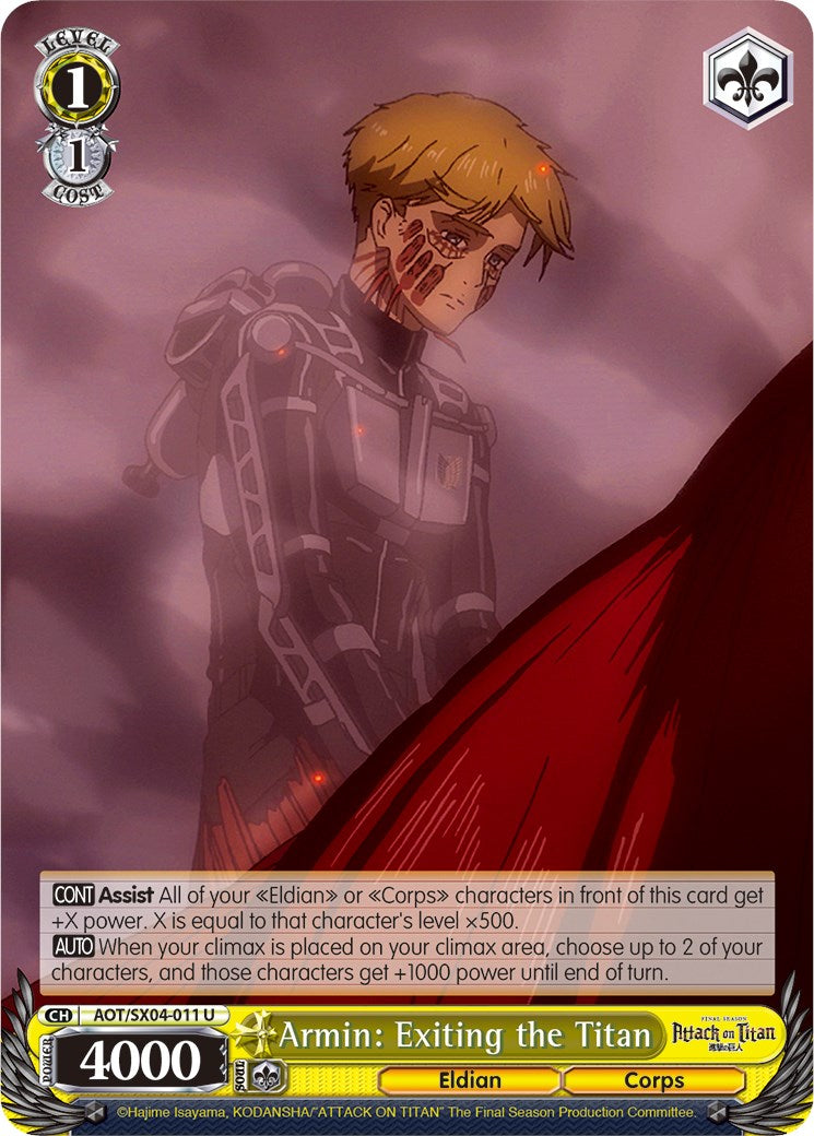 Image of Armin: Exiting the Titan [Attack On Titan: Final Season]