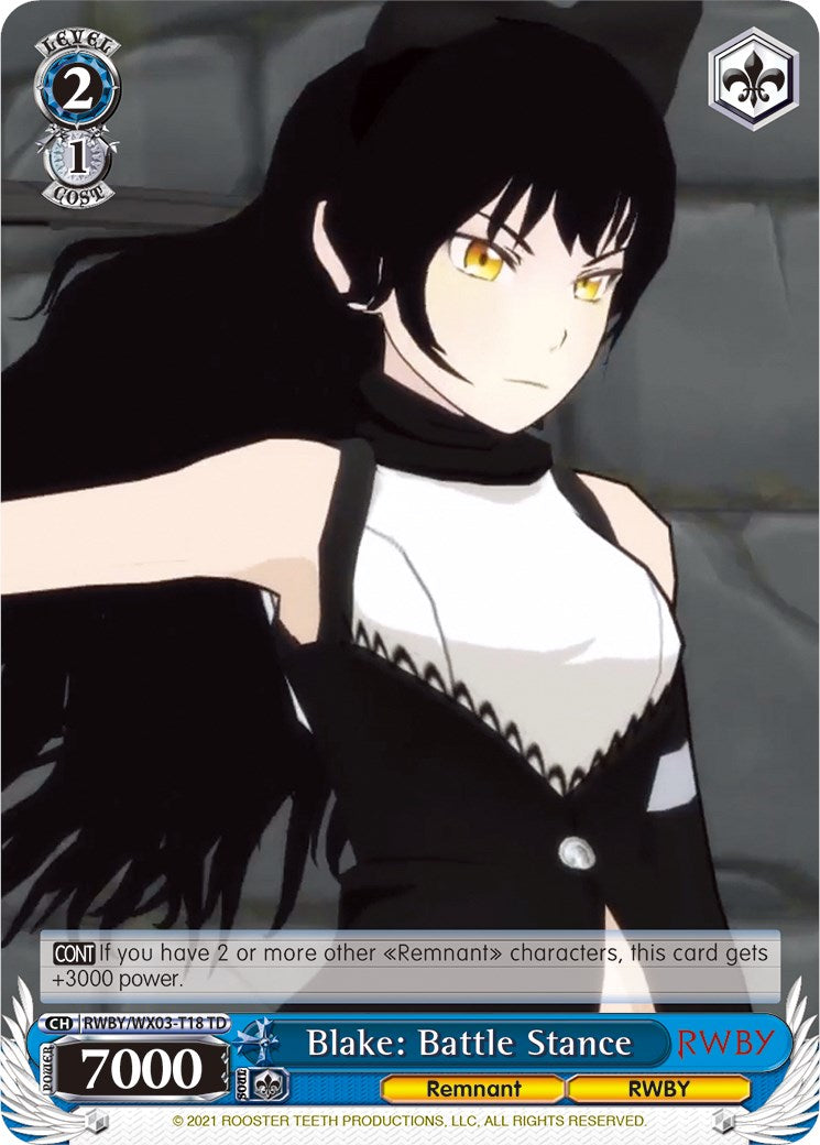 Image of Blake: Battle Stance (RWBY/WX03-T18 TD) [RWBY]