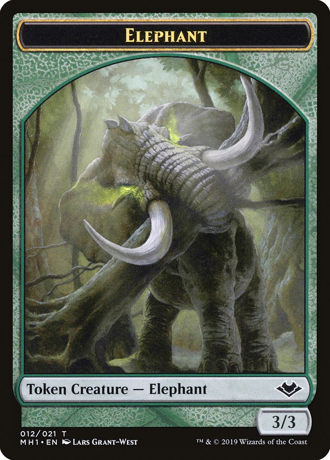 Image of Elephant Token [Modern Horizons Tokens]