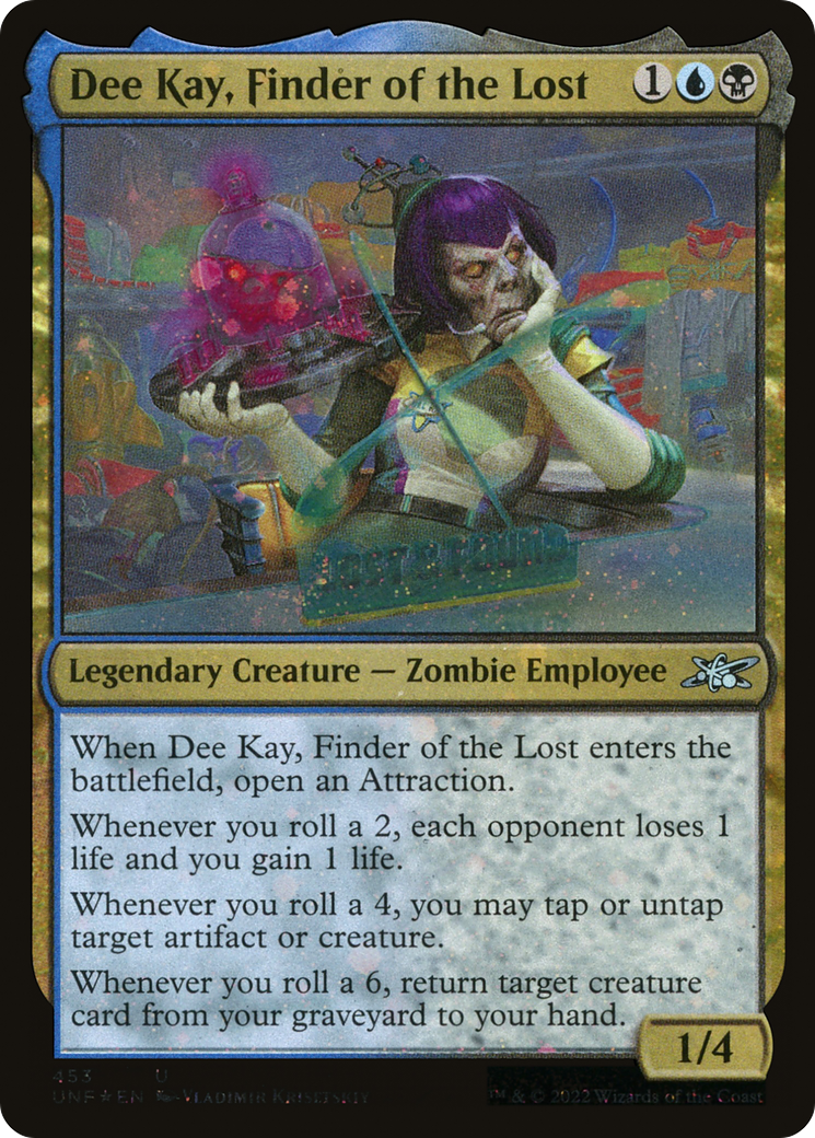 Image of Dee Kay, Finder of the Lost (Galaxy Foil) [Unfinity]