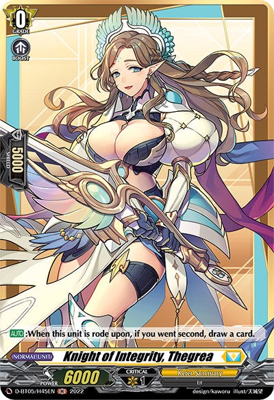 Image of Knight of Integrity, Thegrea (D-BT05/H45EN) [Triumphant Return of the Brave Heroes]