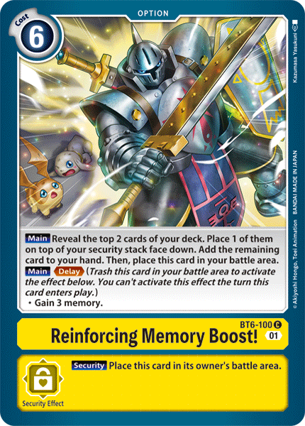 Image of Reinforcing Memory Boost! [BT6-100] [Double Diamond]