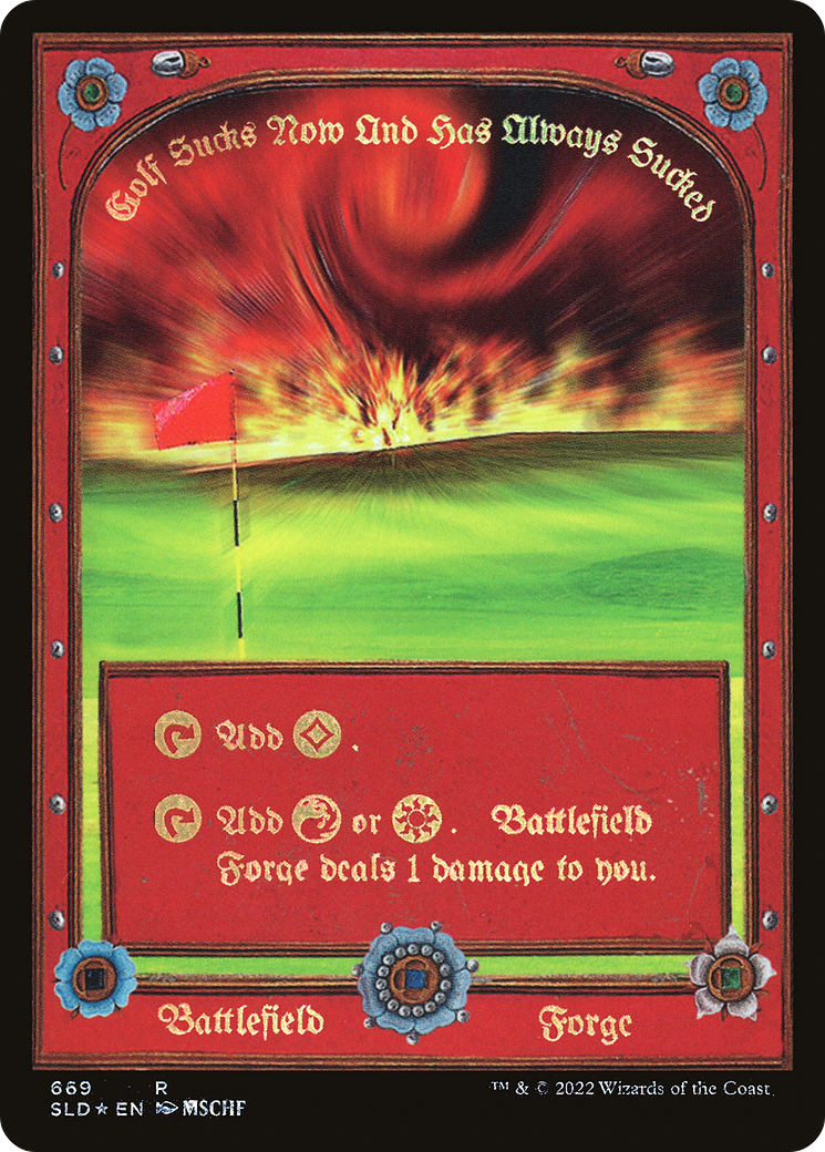 Image of Plains // Battlefield Forge (SLD-669) - Secret Lair Drop Foil