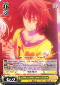 Image of BLANK's Victory Condition, Sora (NGL/S58-E002 RR) [No Game No Life]