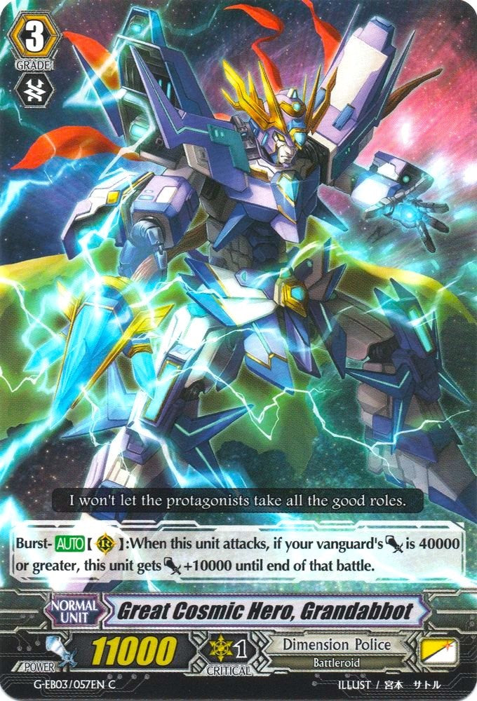 Image of Great Cosmic Hero, Grandabbot (G-EB03/057EN) [The GALAXY STAR GATE]