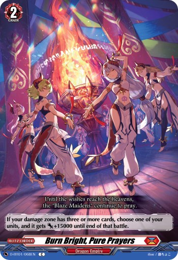 Image of Burn Bright, Pure Prayers (D-BT01/068EN) [Genesis of the Five Greats]