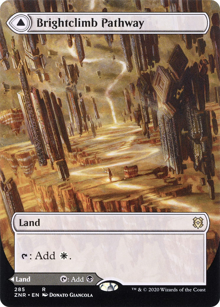 Image of Brightclimb Pathway // Grimclimb Pathway (Borderless Alternate Art) [Zendikar Rising]