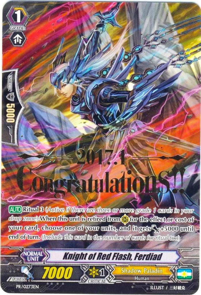 Image of Knight of Red Flash, Ferdiad (Hot Stamped) (PR/0273EN) [Promo Cards]
