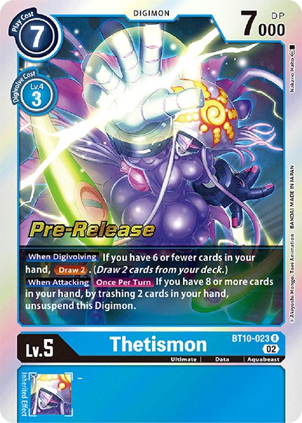 Image of Thetismon [BT10-023] [Xros Encounter Pre-Release Cards]