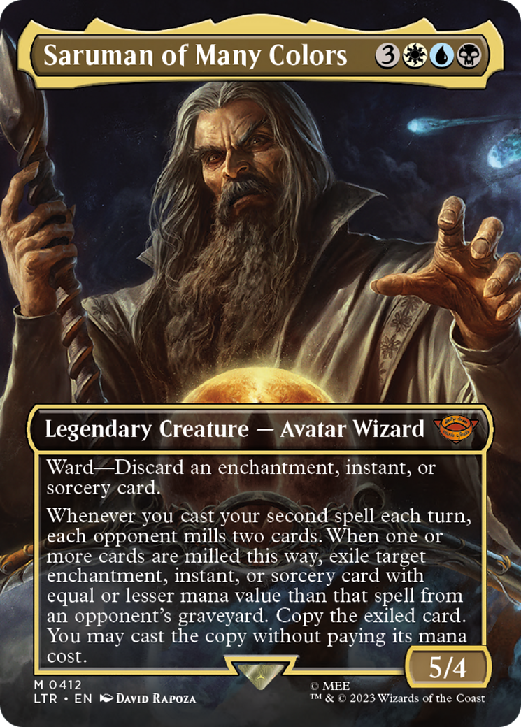 Image of Saruman of Many Colors (Borderless Alternate Art) [The Lord of the Rings: Tales of Middle-Earth]