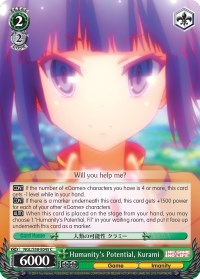 Image of Humanity's Potential, Kurami (NGL/S58-E045 C) [No Game No Life]