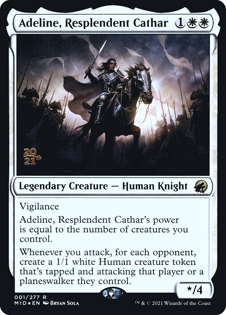 Image of Adeline, Resplendent Cathar [Innistrad: Midnight Hunt Prerelease Promos]