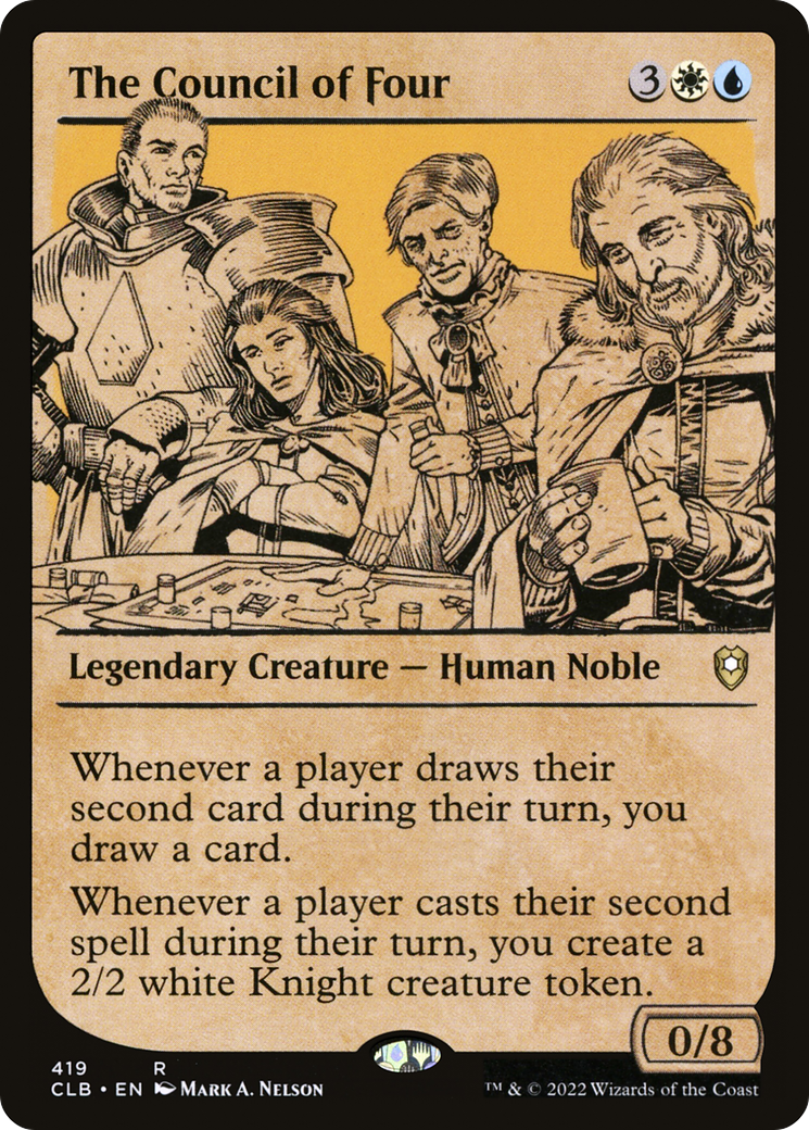Image of The Council of Four (Showcase) [Commander Legends: Battle for Baldur's Gate]