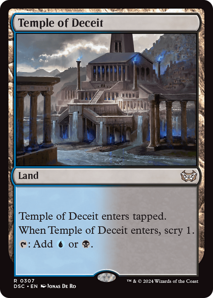 Image of Temple of Deceit [Duskmourn: House of Horror Commander]
