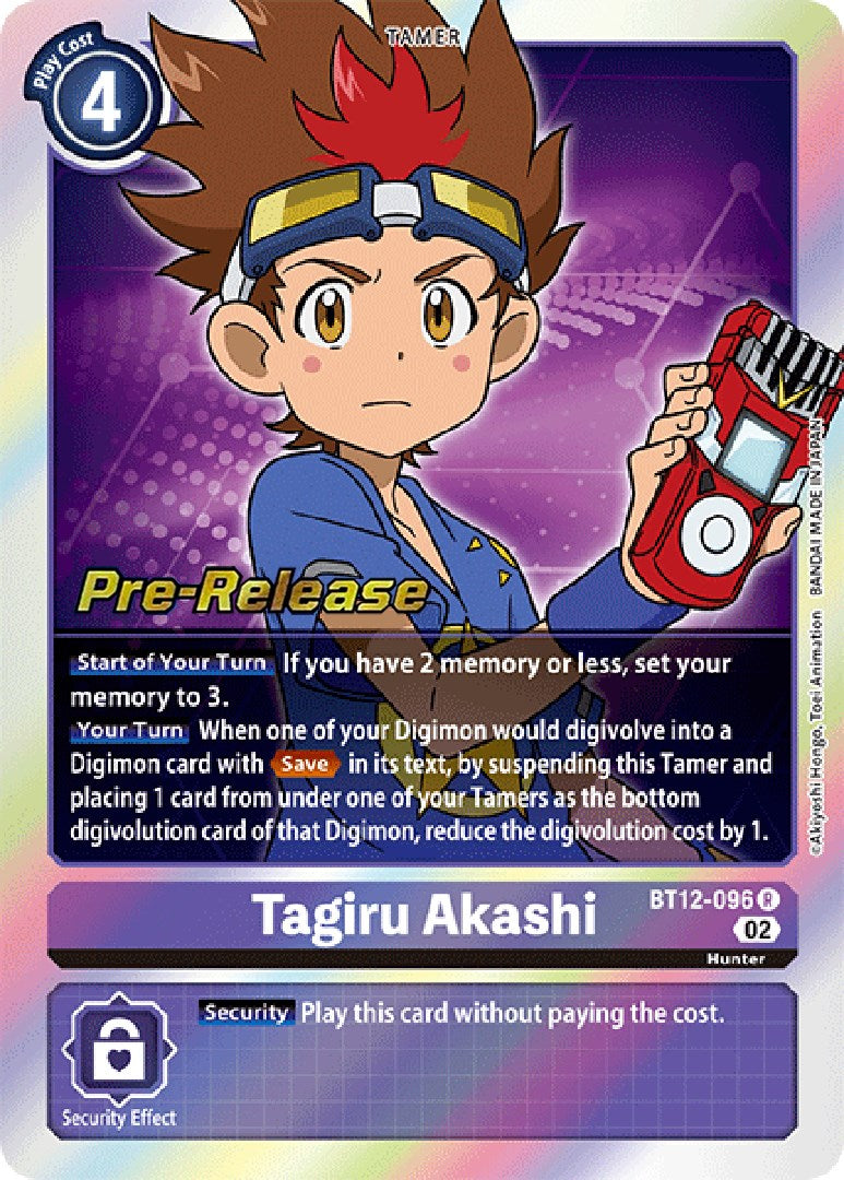Image of Tagiru Akashi [BT12-096] [Across Time Pre-Release Cards]