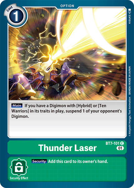 Image of Thunder Laser [BT7-101] [Next Adventure]