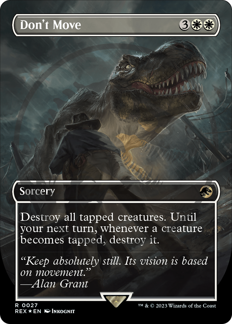 Image of Don't Move (Emblem) (Borderless) [Jurassic World Collection Tokens]