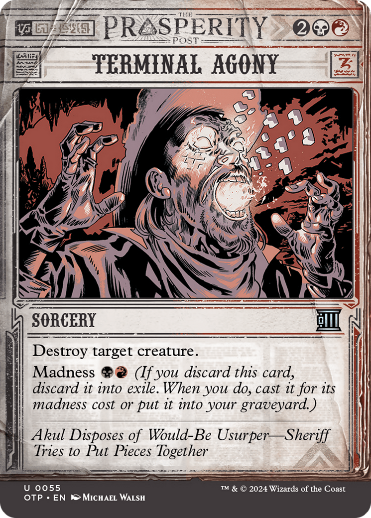 Image of Terminal Agony [Outlaws of Thunder Junction: Breaking News]
