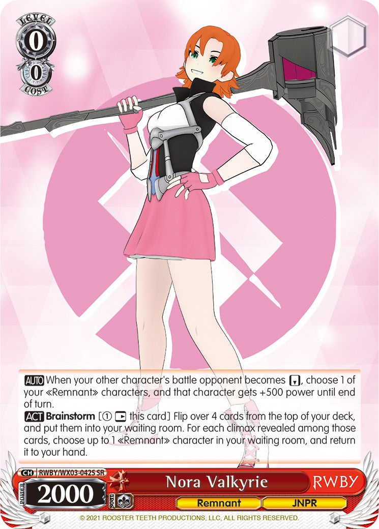 Image of Nora Valkyrie (RWBY/WX03-042S SR) [RWBY]