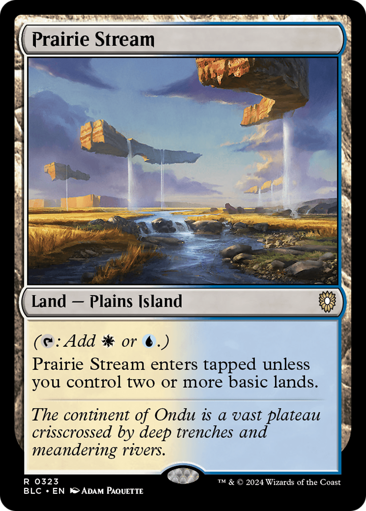 Image of Prairie Stream [Bloomburrow Commander]