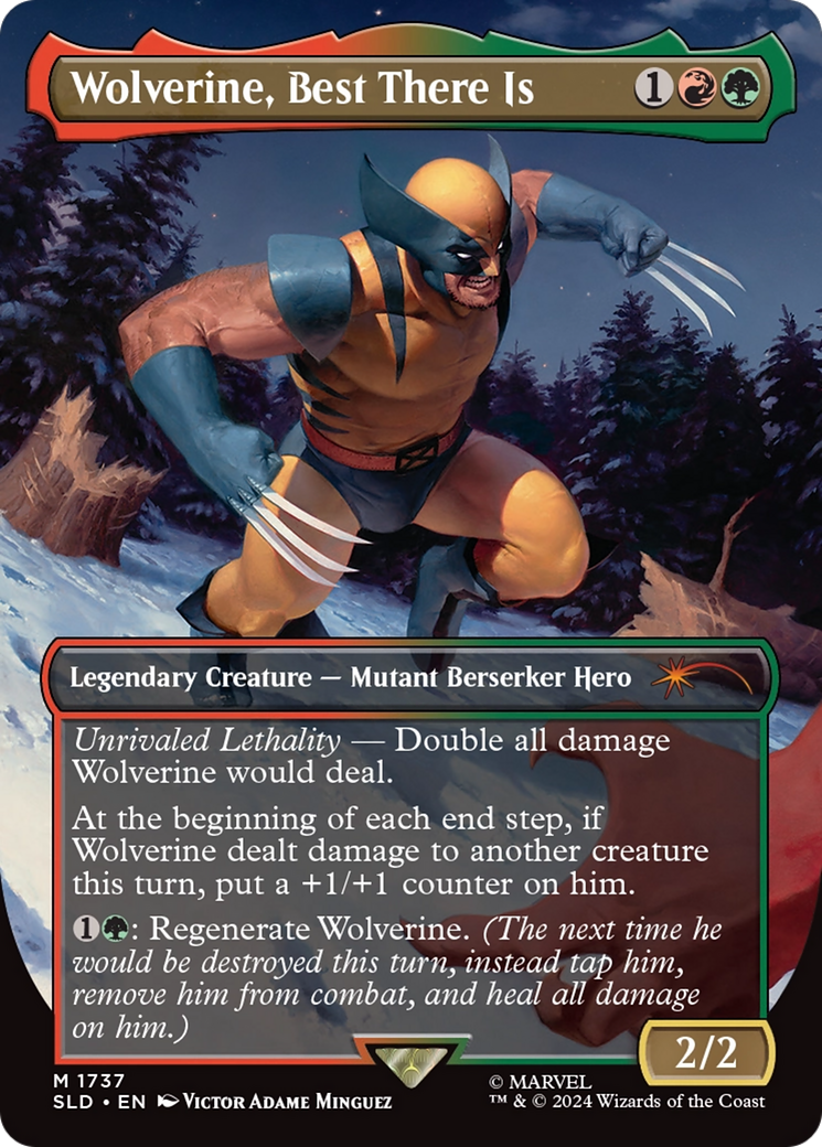Image of Wolverine, Best There Is (SLD-1737) - Secret Lair Drop (Borderless) Foil