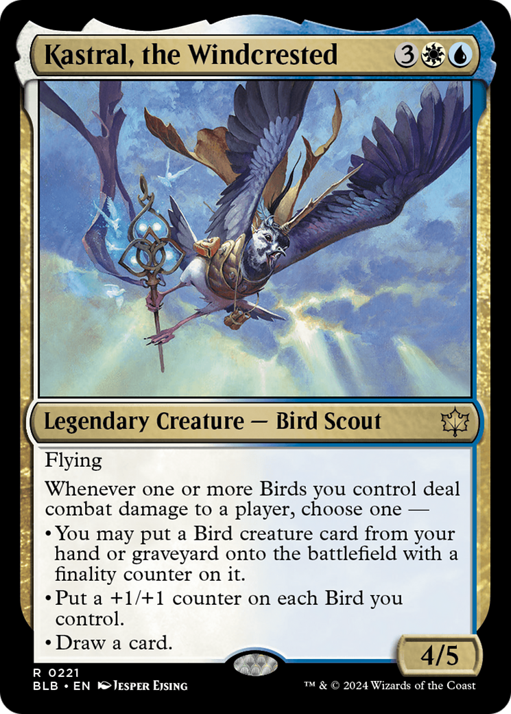 Image of Kastral, the Windcrested [Bloomburrow]
