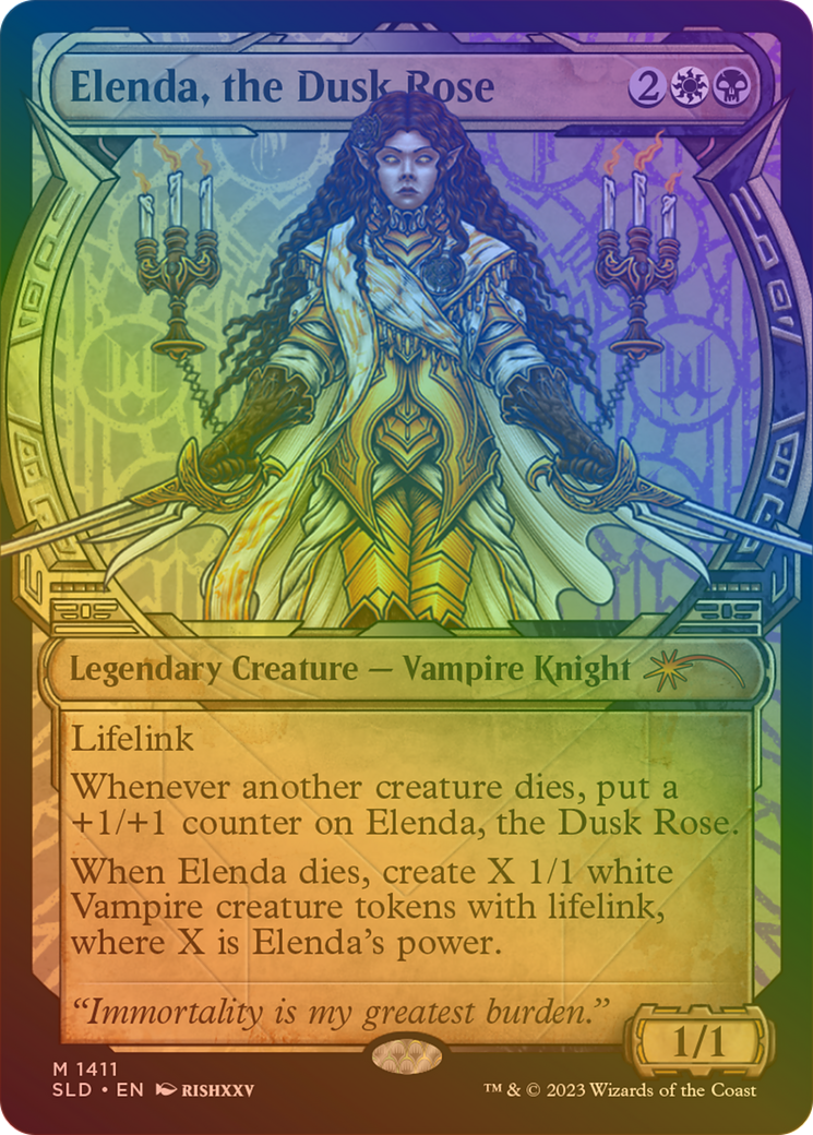 Image of Elenda, the Dusk Rose (Rainbow Foil) [Secret Lair Drop Series]