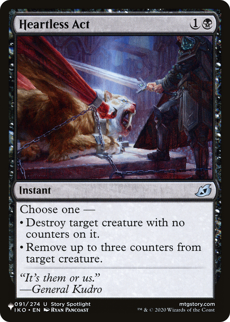 Image of Heartless Act [The List]