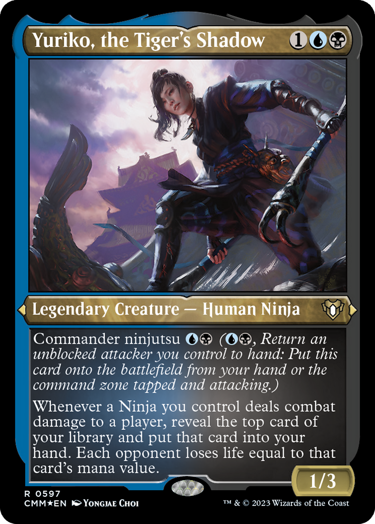 Image of Yuriko, the Tiger's Shadow (Foil Etched) [Commander Masters]