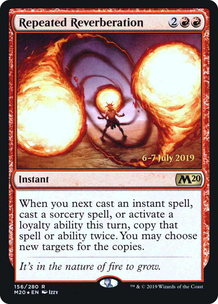 Image of Repeated Reverberation [Core Set 2020 Prerelease Promos]