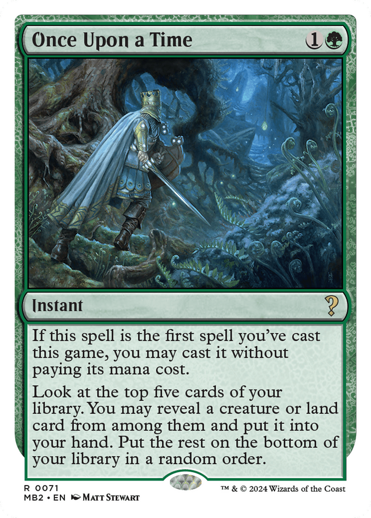 Image of Once Upon a Time (White Border) [Mystery Booster 2]