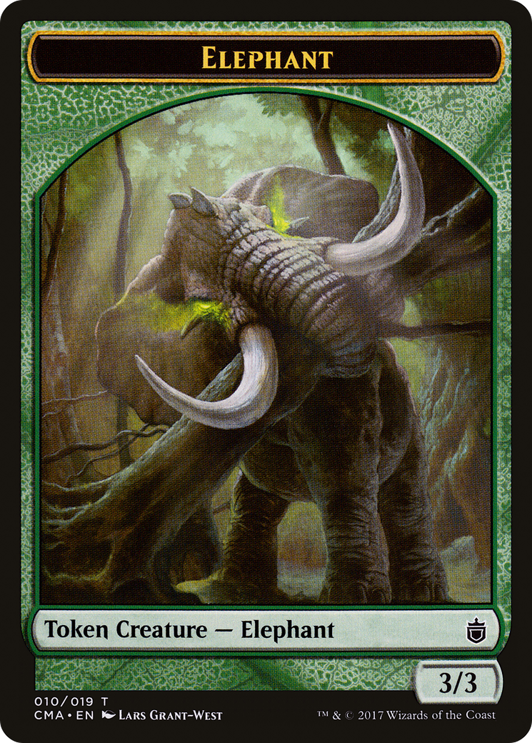 Image of Elephant Token [Commander Anthology Tokens]