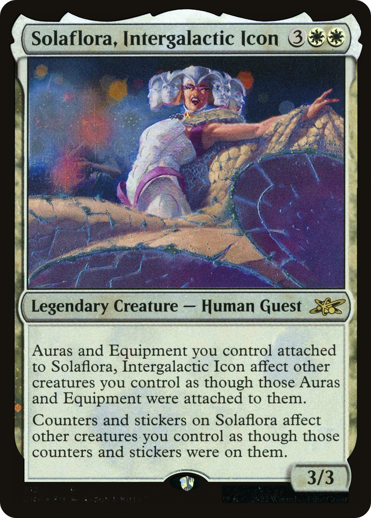 Image of Solaflora, Intergalactic Icon (Galaxy Foil) [Unfinity]