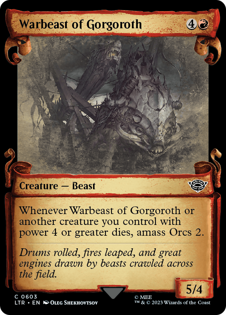 Image of Warbeast of Gorgoroth [The Lord of the Rings: Tales of Middle-Earth Showcase Scrolls]