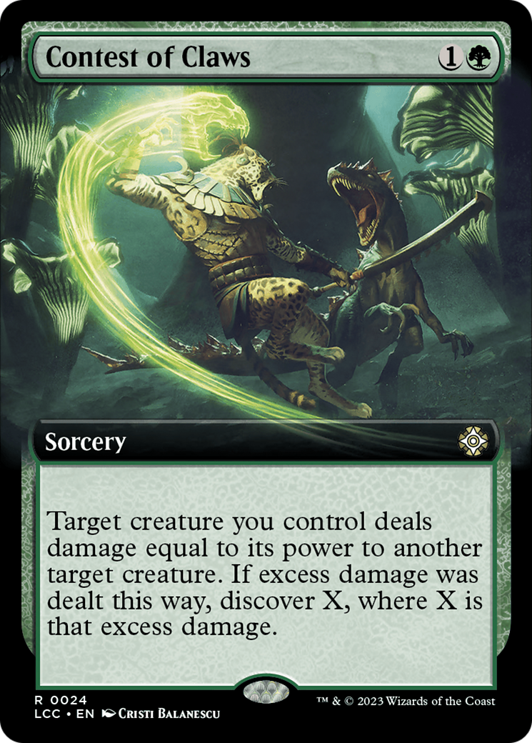 Image of Contest of Claws (Extended Art) [The Lost Caverns of Ixalan Commander]