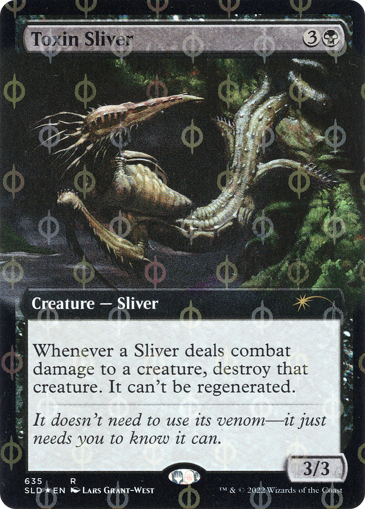 Image of Toxin Sliver (Extended Art) (Step-and-Compleat Foil) [Secret Lair Drop Promos]