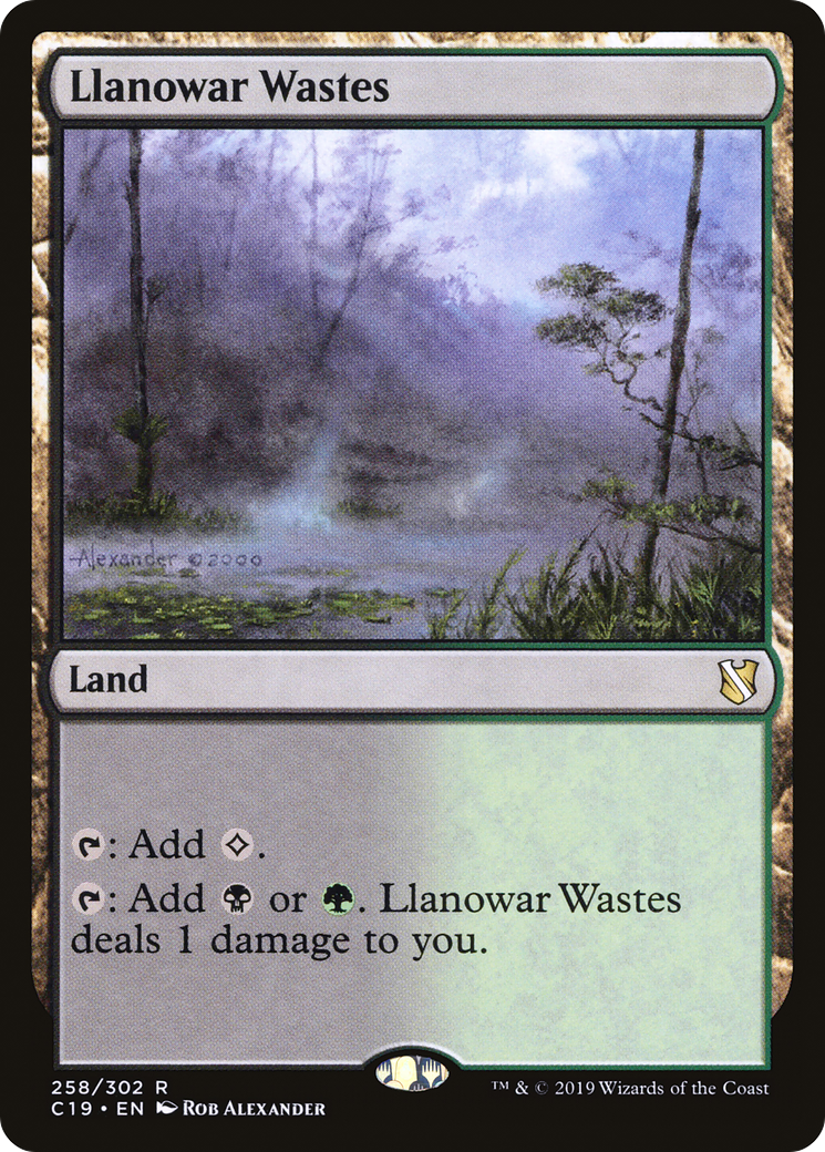 Image of Llanowar Wastes [Commander 2019]