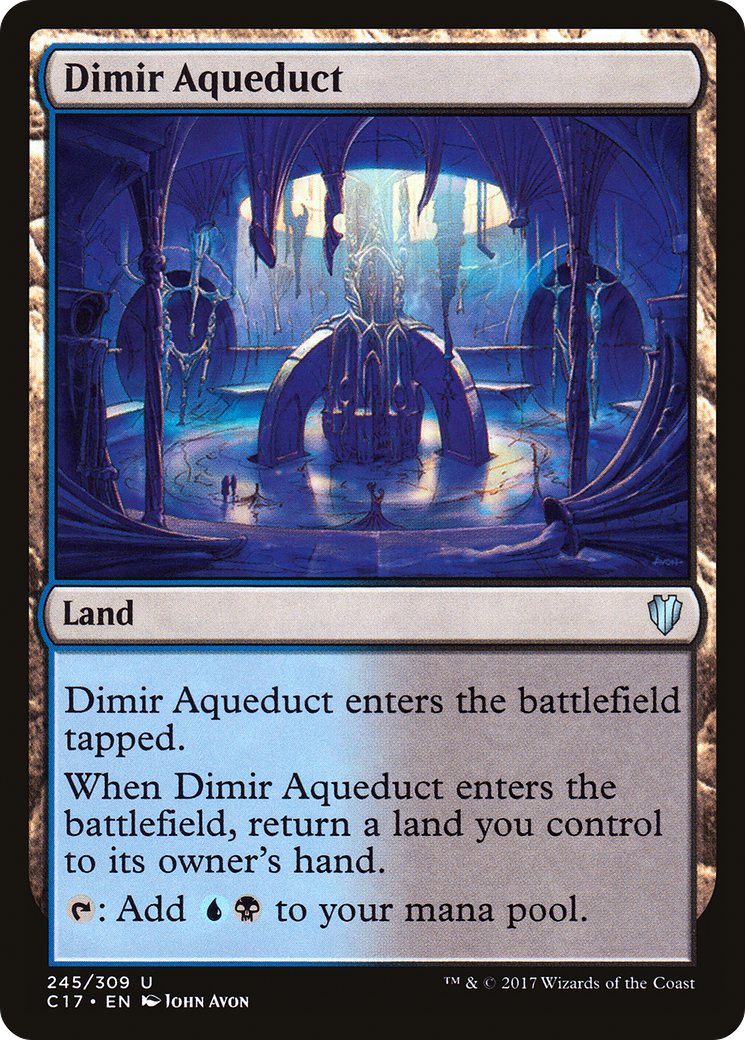 Image of Dimir Aqueduct [Commander 2017]