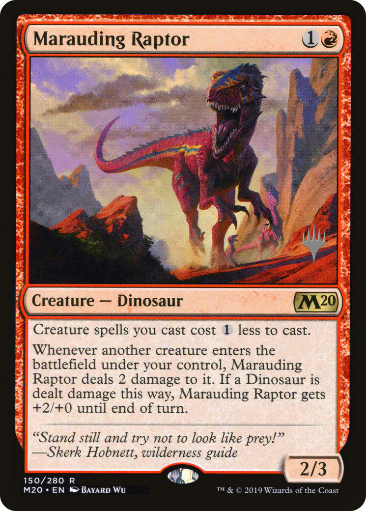 Image of Marauding Raptor (Promo Pack) [Core Set 2020 Promos]
