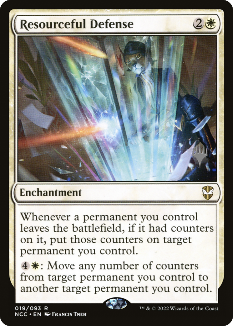Image of Resourceful Defense (Promo Pack) [Streets of New Capenna Commander Promos]