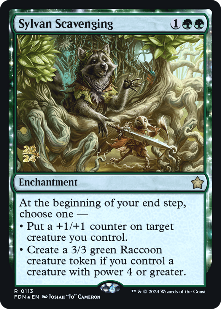 Image of Sylvan Scavenging [Foundations Prerelease Promos]